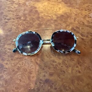 Round KREWE Tortoiseshell Sunglasses